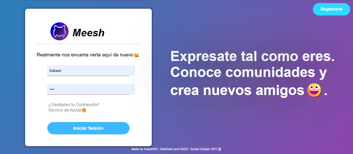 Meesh Social | Red Social Juvenil (En renovación⚙️)