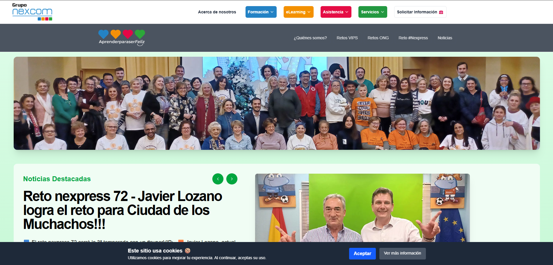 AprenderParaSerFeliz | Plataforma para asociaciones sin fin de lucro en España